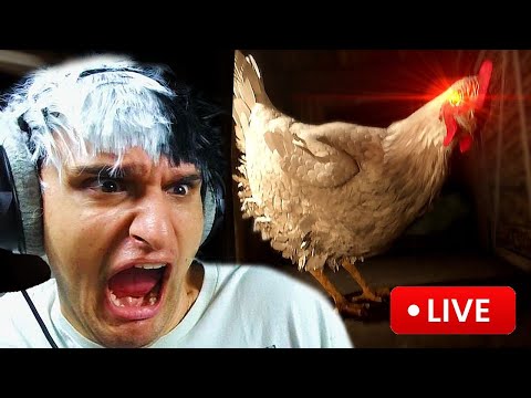 🐔LIVE🐔HUNTED BY A GIANT KILLER CHICKEN IN A BUNKER.. - Chicken Feet (+more)