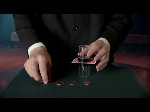 COIN THRU CARD ILLUSION by Magic Makers