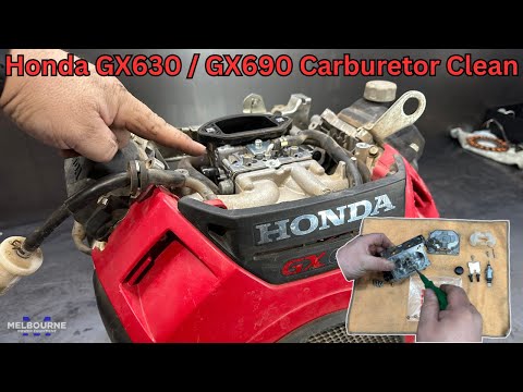 Honda GX630 & GX690 V-Twin Carburetor Clean & Service