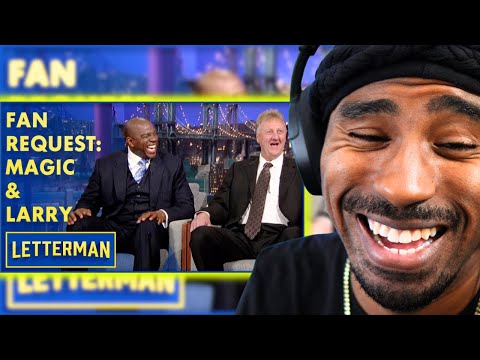 K Dre Reacts to Fan Request: Magic Johnson & Larry Bird | Letterman