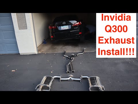 2012 Lexus IS250 Invidia Q300 Axle Back and Mid pipe Install!