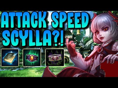 ATTACK SPEED SCYLLA IN RANKED! EASY DEMONIC GRIP PROCS! - Masters Ranked Duel - SMITE