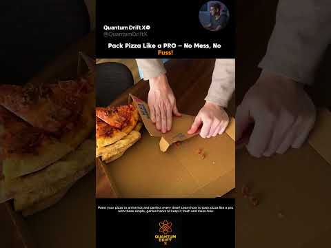 Pro Tips for Packing Pizza Perfectly! #packaging