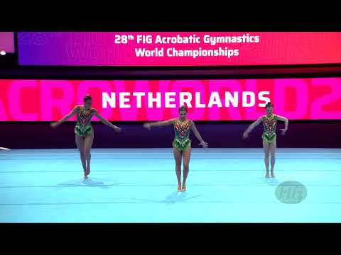 Netherlands 1 (NED) - 2022 Acrobatic Worlds, Baku (AZE) - Dynamic Qualification  Women's Group