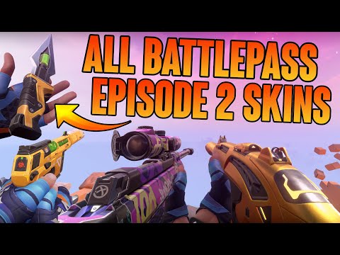 NEW VALORANT BATTLEPASS SKINS SHOWCASE - VALORANT EPISODE 2 SKINS