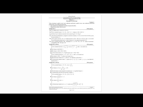 Solving the 2024 Baccalaureate subject (August session) - Technological