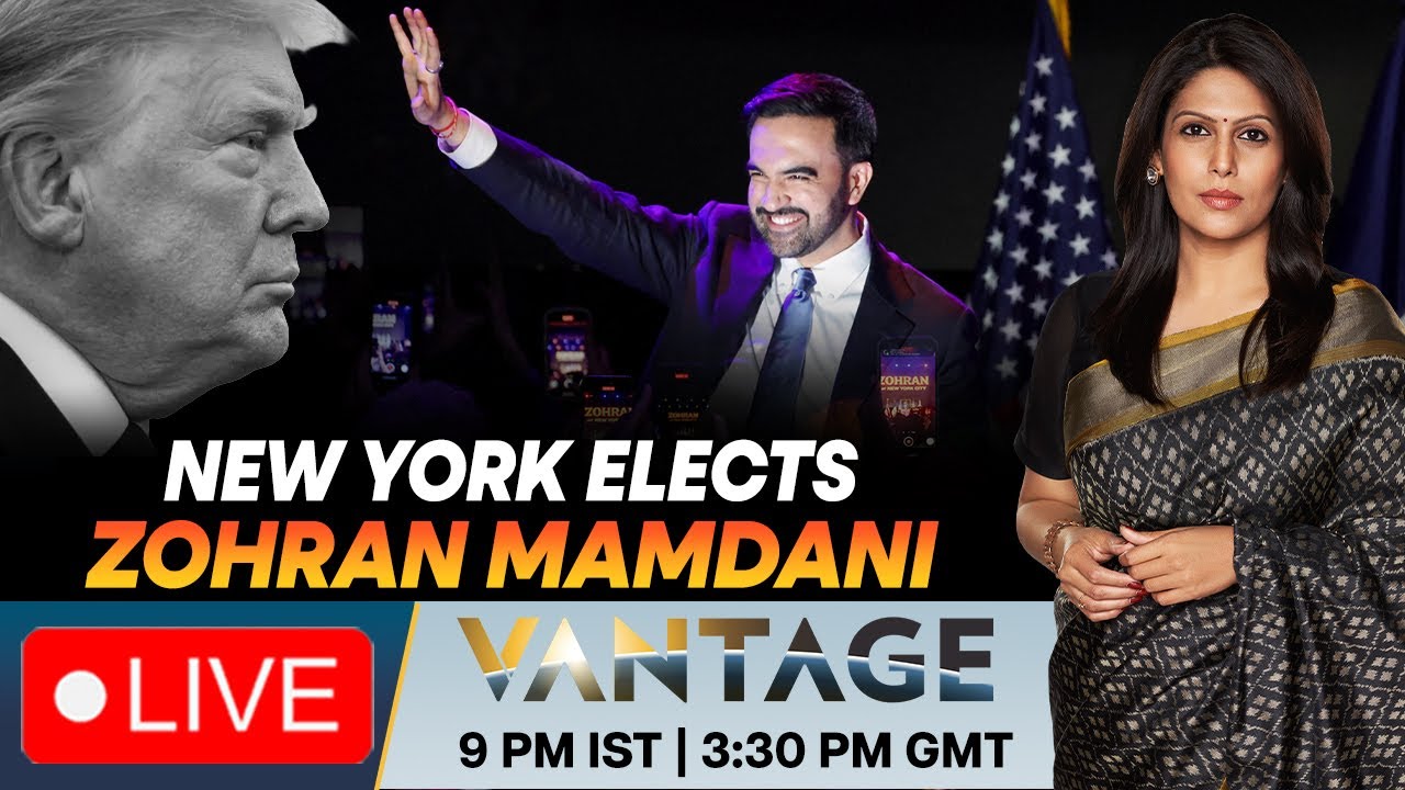 LIVE: Zohran Mamdani Takes On Trump After New York Election Win | Vantage with Palki Sharma