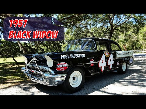 The Black Widow | 1957 Chevrolet NASCAR recreation.