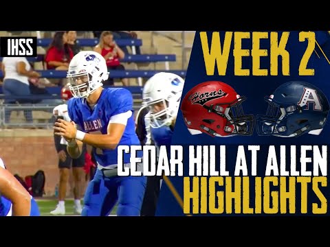 Cedar Hill vs Allen Thrilling Match Highlights | High School Football Opener Showdown