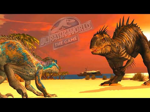 INDORAPTOR GEN 2 VS INDOMINUS REX GEN 2 | JURASSIC WORLD THE GAME