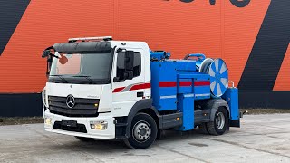 Mercedes-Benz Atego J.Hvidtved Larsen tank 4000 l / vacuum Jurop RV360HDR / pressure Uraca P3-10 160 bar / 127 l/min + Uraca P3-10 415 bar / 47 l/min with heater 230kW thumbnail