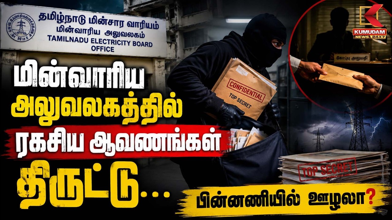 மின்வாரிய அலுவலகத்தில் ரகசிய ஆவணங்கள் திருட்டு... பின்னணியில் ஊழலா? | EB | Kumudam News