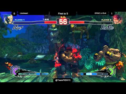 SSF4AE Team PIE FT5 - ERGZ Lil Evil (Evil Ryu) vs Lionheart (Sagat)