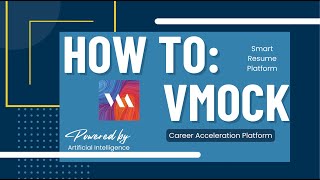 Resume Editing on VMOCK (our AI-powered resume support tool)
