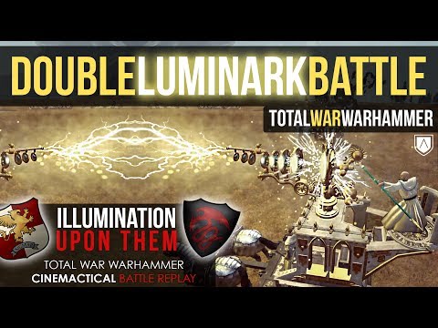 Double Luminark Battle | Empire v Vampire Counts | Total War Warhammer Battle