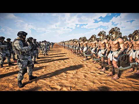 80,000 US MARINES VS 1,000,000 EGYPTIAN WARRIORS - Ultimate Epic Battle Simulator 2 UEBS 2