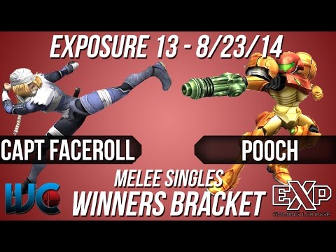 EXPosure 13 - Captain Faceroll (Fox/Sheik) vs. Pooch (Samus) Melee Singles Bracket