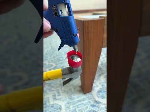 🔨 DIY soft face hammer with magnets and hot glue! #tools #hometips