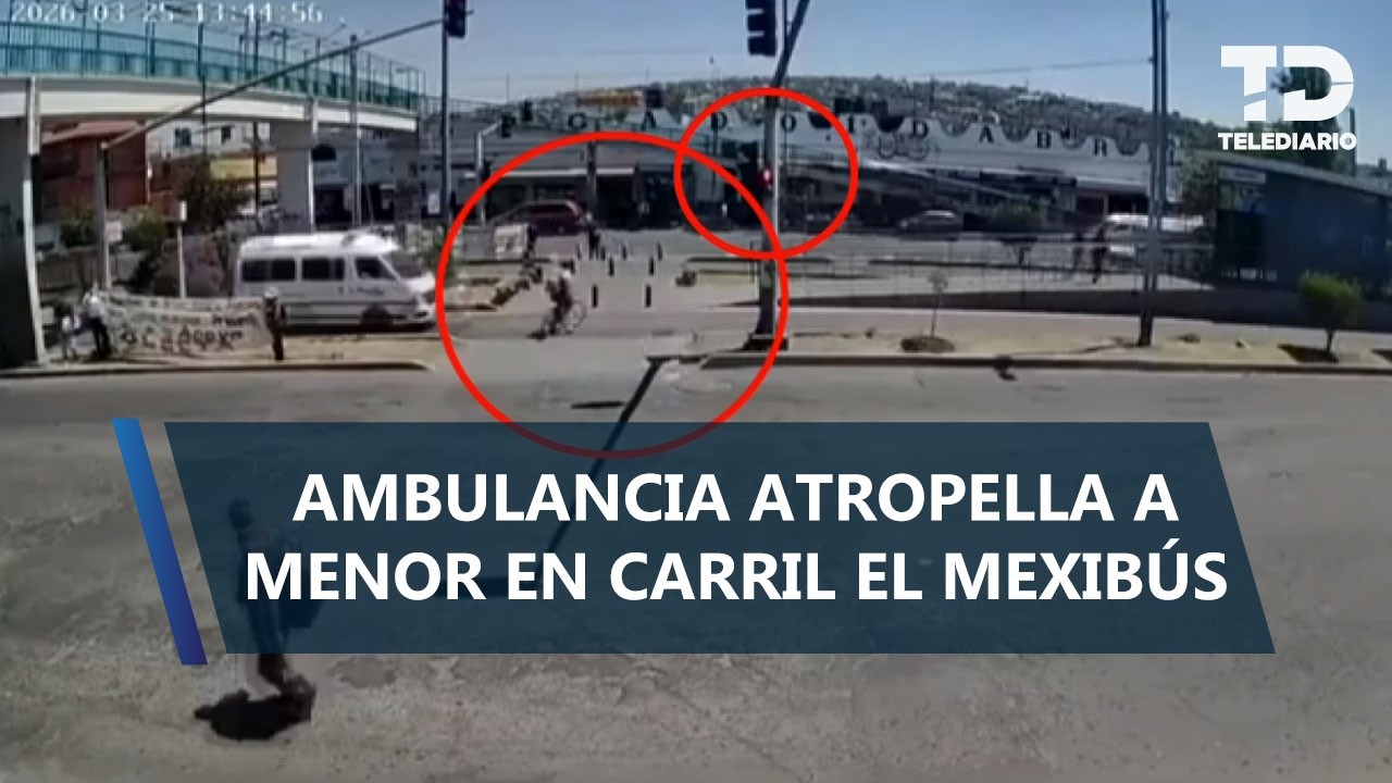 Camioneta del DIF Chimalhuacán atropella a ciclista en carril confinado del Mexibús