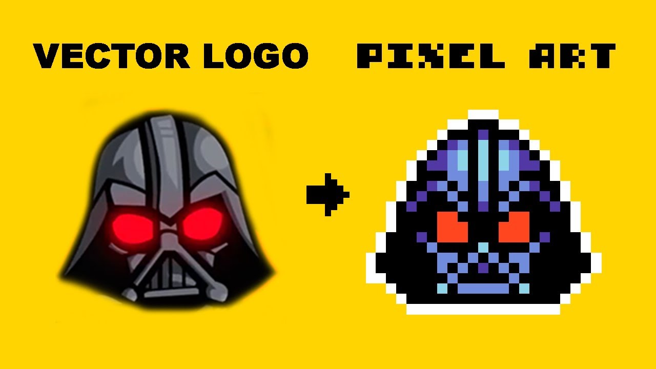 Turning a Vector Logo into Pixel Art (feat. Dad Vader!)