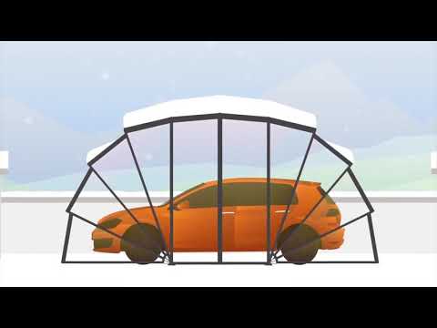 Gazebox® revolutionäre, schließbare Überdachung, Pavillon Garage für das Auto