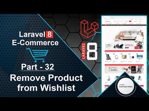Laravel 8 E Commerce Remove Product from Wishlist