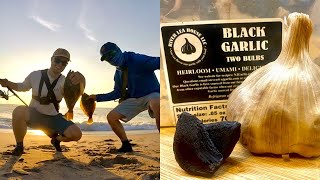FLOUNDER With BLACK GARLIC!? Specialty Ingredient Catch And Cook