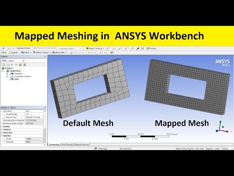 Ansys meshing tutorials  | How to make mapped mesh in ansys workbench?