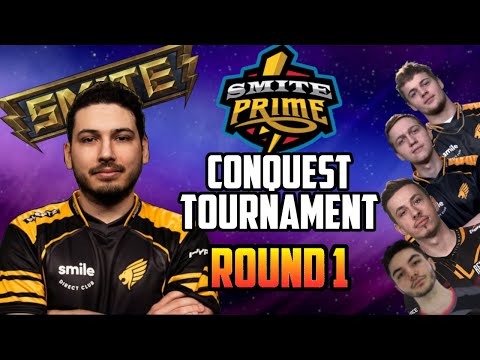 SMITEPRIME CONQUEST TOURNAMENT WITH COMMS - ROUND 1 (ft Paul, ScaryD, QvoFred & Lasbra)