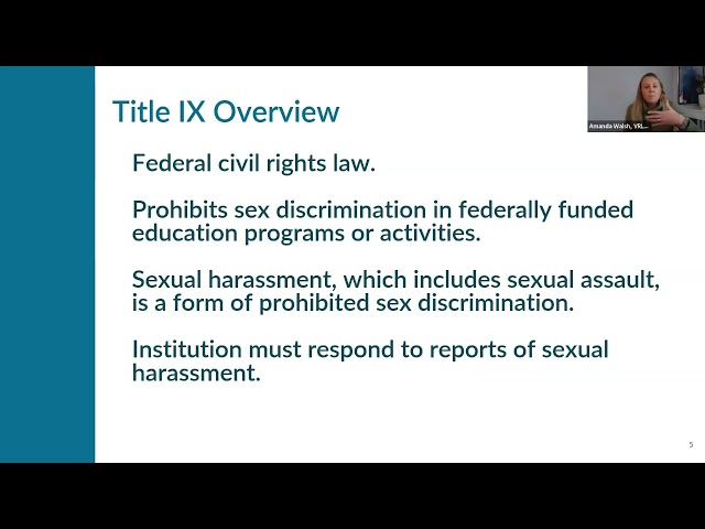Finding Your Way in the Title IX Regulatory Maze (Webinar for Advocates), Spanish, (January 2024)