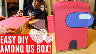 AMONG US VALENTINE’S DAY BOX *easy + inexpensive* || Valentine’s Day Box Ideas