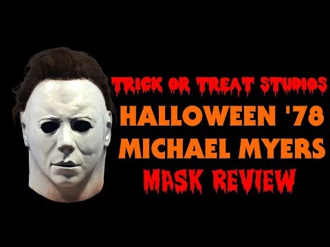 Trick Or Treat Halloween Mask TRICK OR TREAT STUDIOS HALLOWEEN 1978 MICHAEL MYERS MASK REVIEW!
