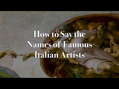 Learn Italian #7 – How to Say the Names of Famous Italian Artists