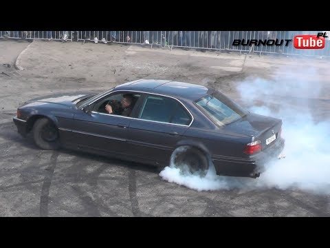 Pokaz mocy BMW E38 740 V8 "ŚWIREK" -  Majówka z BMW Dobrzyca 2019
