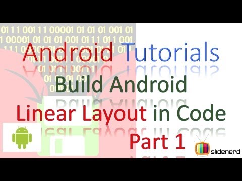 40 Android Linear Layout Using Java Code Part 1