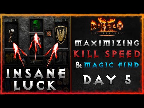 Get AMAZING Drops By Improving These!! | Kill Speed & Magic Find | Day 5 | Diablo II: Resurrected