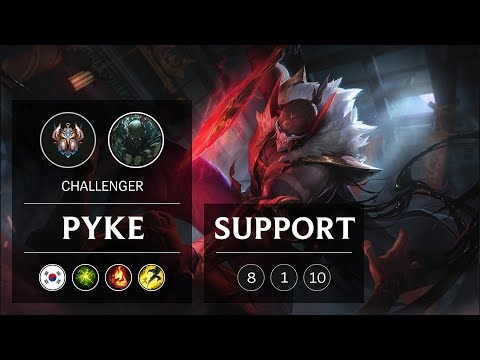 Pyke Support vs Thresh - KR Challenger Patch 9.5