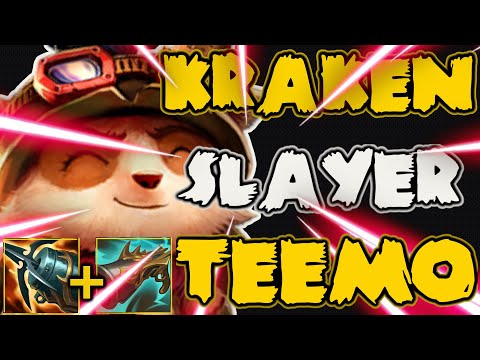 TEEMO vs ORNN - FULL AD KRAKEN SLAYER TRUE DAMAGE TEEMO BUILD PRESEASON S11 League of Legends  #265