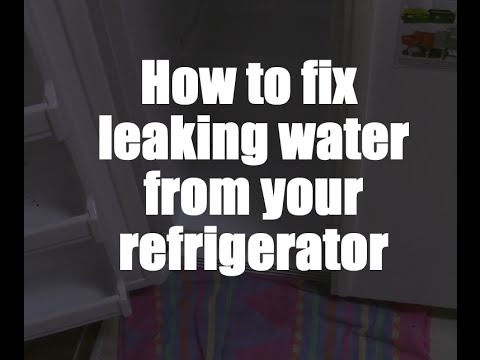 How to fix water leaking out of your fridge in 2 minutes!