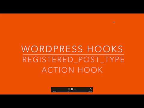 WordPress Hooks registered post type Part 25 Example