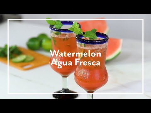 How to Make Watermelon Agua Fresca with Mint | Sur La Table Recipes
