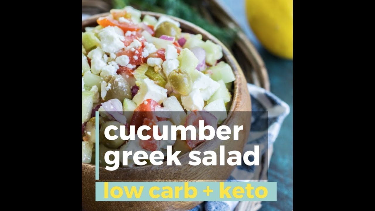 Low Carb Greek Cucumber Salad