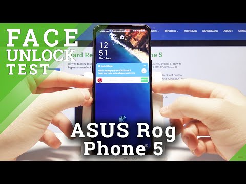 Face Unlock Test on ASUS ROG Phone 5 – Facial Recognition