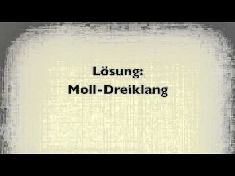 Dur- und  Moll-Dreiklänge hören