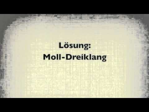 Dur- und  Moll-Dreiklänge hören