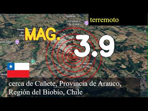 Terremoto cerca de Cañete, Provincia de Arauco, Región del Biobío, Chile actualizaciones en vivo ho