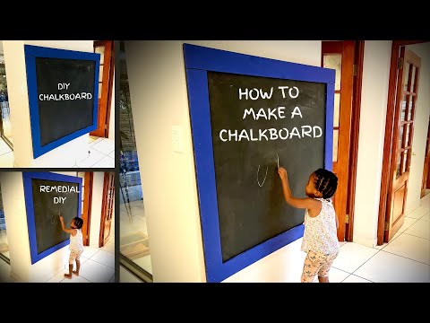 How to Make a Chalkboard at Home - Blackboard// Back to School by Ndivhuwo Nelwamondo