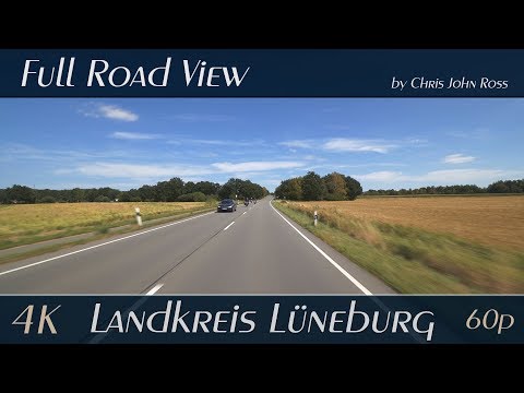 Landkreis Lüneburg, Germany: Bundesstraße (B209) - Brietlingen, Artlenburg, Hohnstorf - 4K Ultra HD