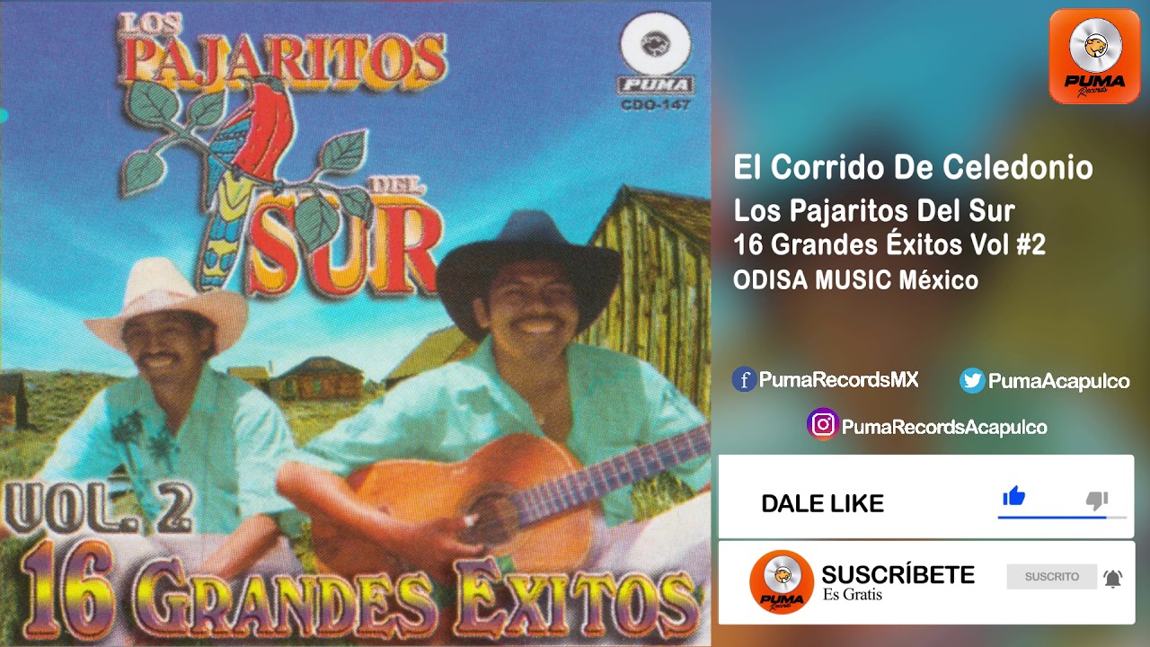 El Corrido De Celedonio - Los Pajaritos Del Sur - 16 Grandes Éxitos Vol #2