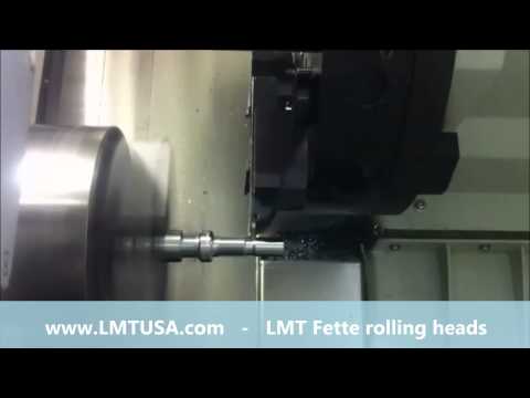 LMT Fette axial thread rolling head vs. thread single pointing 1/2 - 12 UNC on CNC lathes